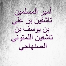 تاشفين بن علي بن يوسف اللمتوني الصنهاجي
